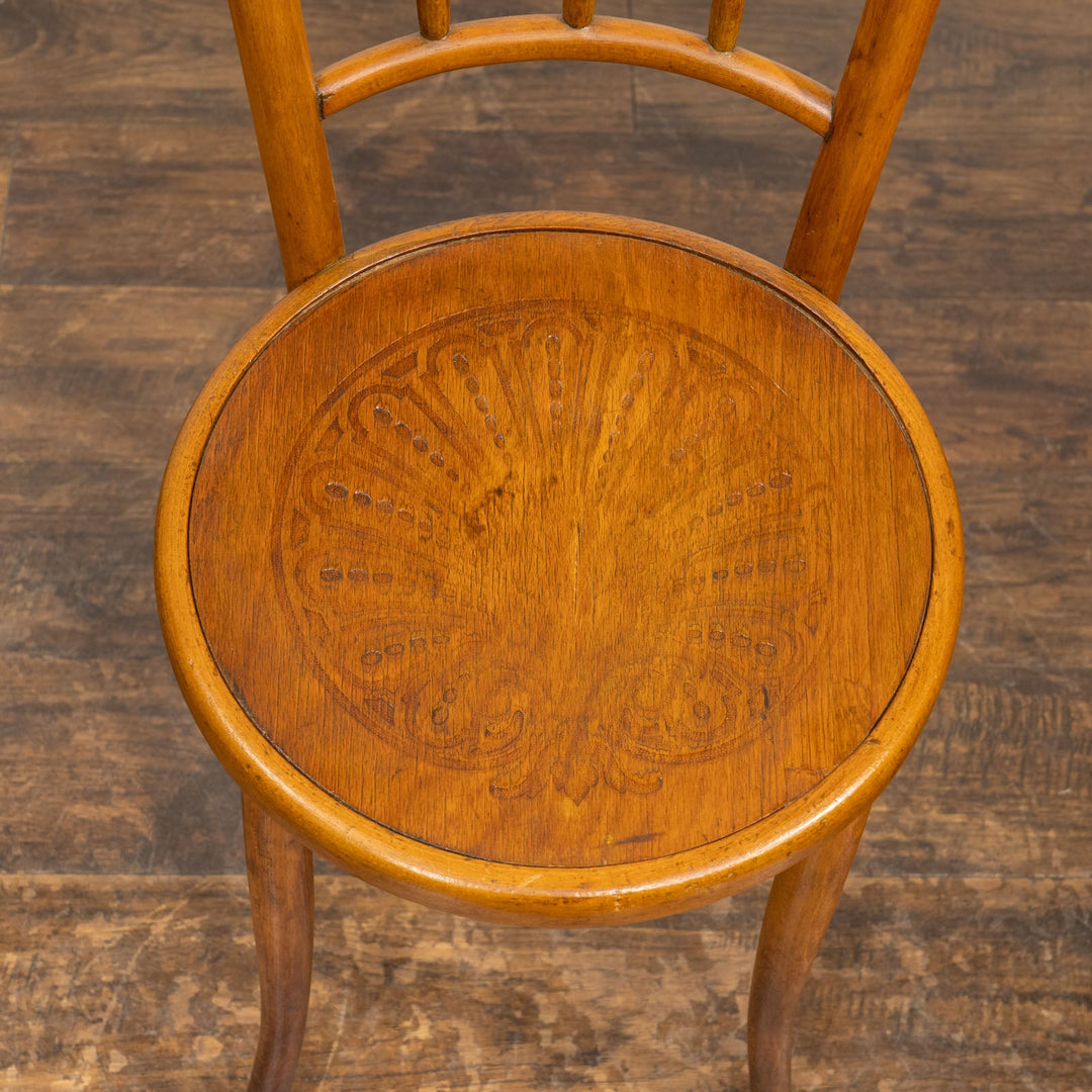 竹モチーフの背もたれが特徴的 バンブーバック ベントウッドチェア /25G-2