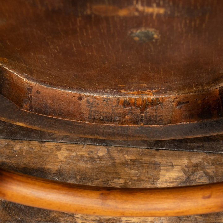 竹モチーフの背もたれが特徴的 バンブーバック ベントウッドチェア /25G-2