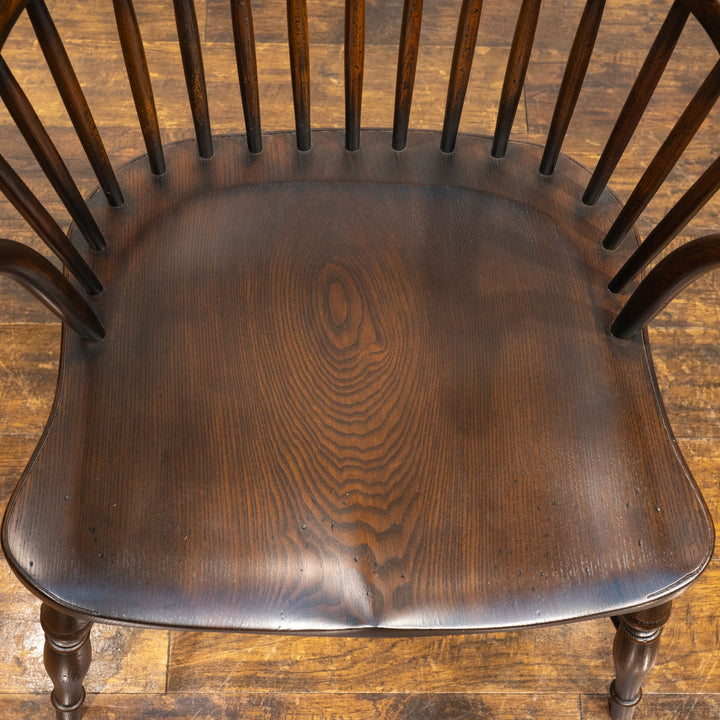 頑丈なダブルボウバックの背もたれが包み込む レアモデル ウィンザー アームチェア /25G-1