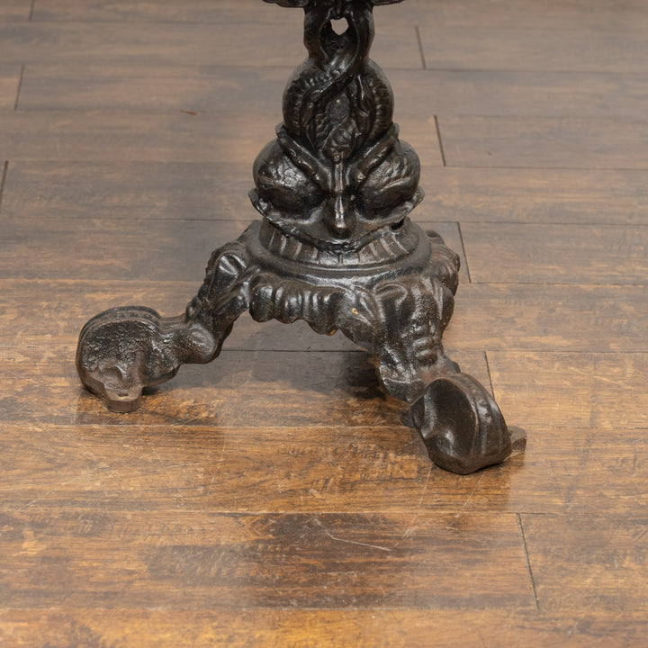 デコラティブなアイアンレッグが目を惹く オーク パブテーブル /25G-1