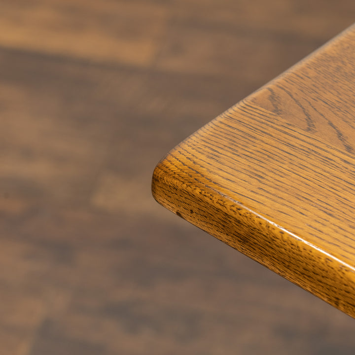 デコラティブなアイアンレッグが目を惹く オーク パブテーブル /25G-1