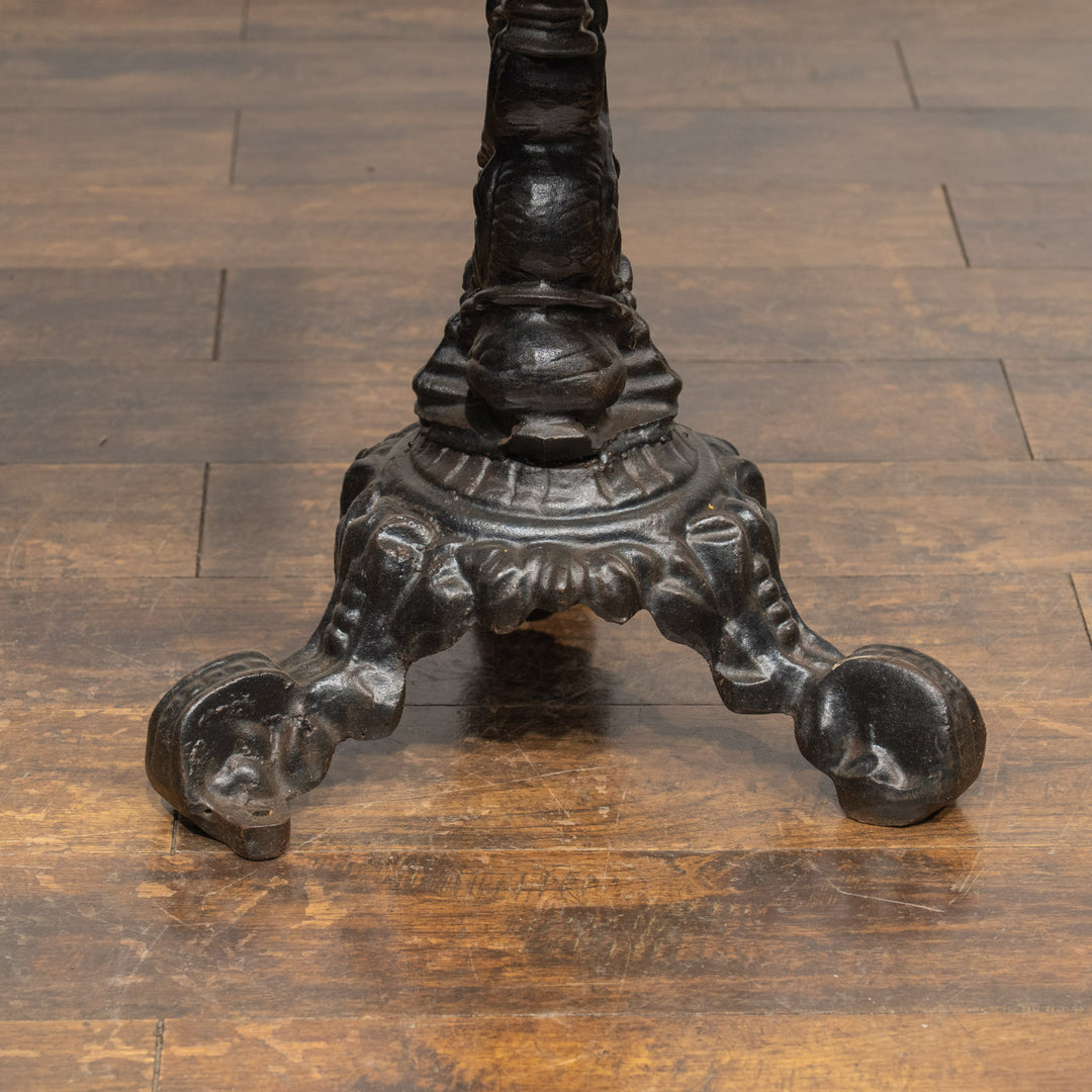 デコラティブなアイアンレッグが目を惹く オーク パブテーブル /25G-2