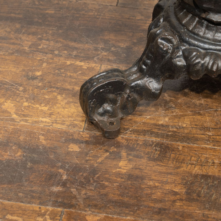 デコラティブなアイアンレッグが目を惹く オーク パブテーブル /25G-2