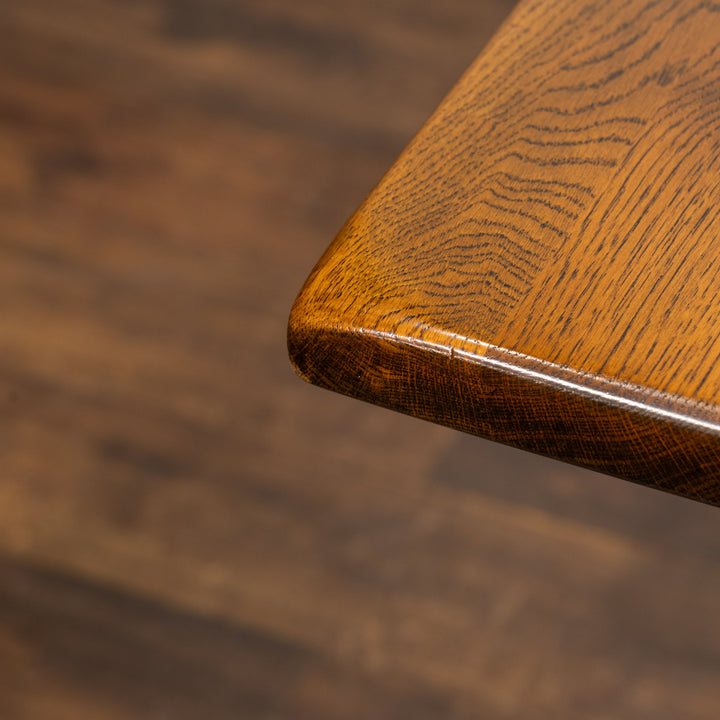 デコラティブなアイアンレッグが目を惹く オーク パブテーブル /25G-2