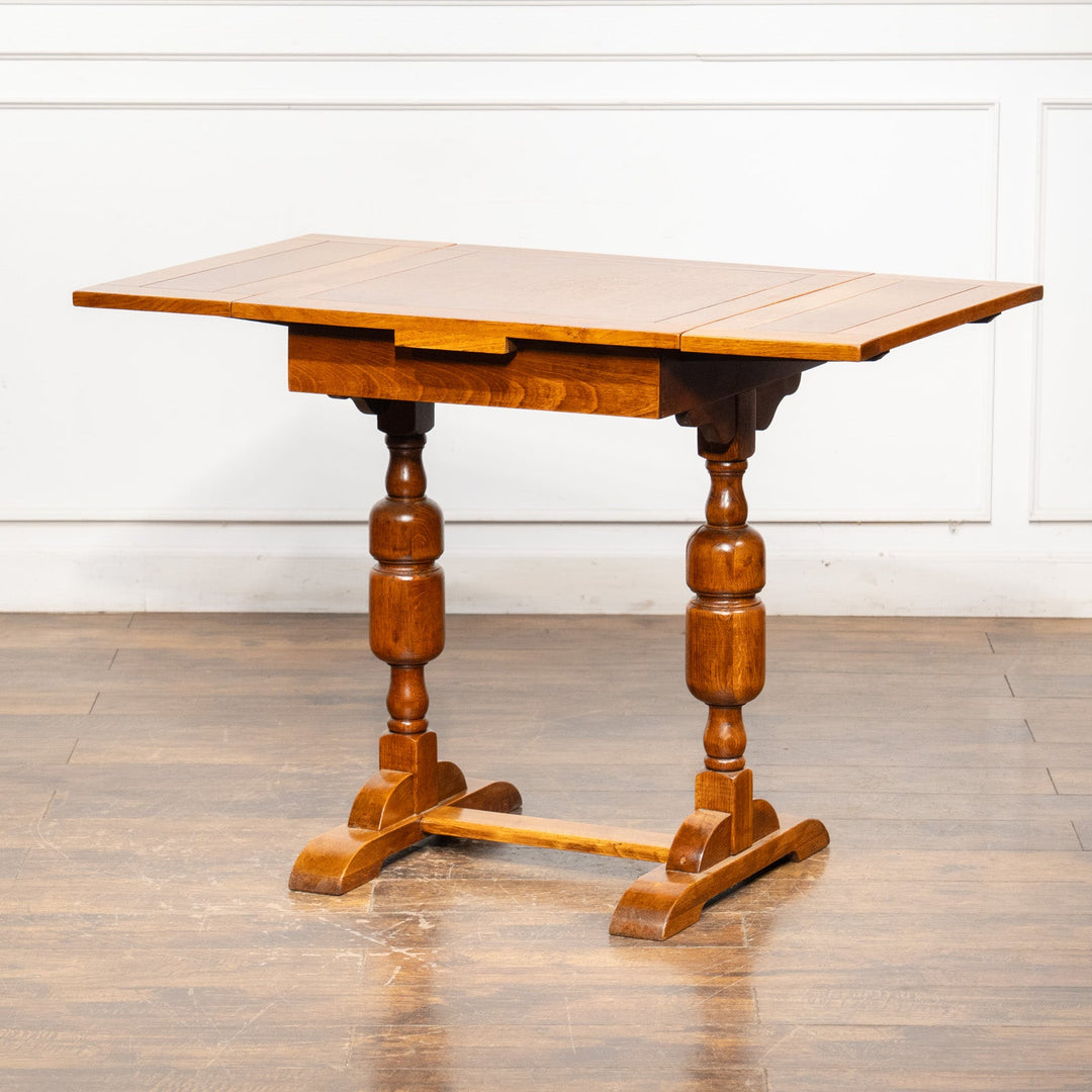 コンパクトでも存在感抜群 レアなスモールサイズ ドローリーフ 伸長式ダイニングテーブル /25G-C