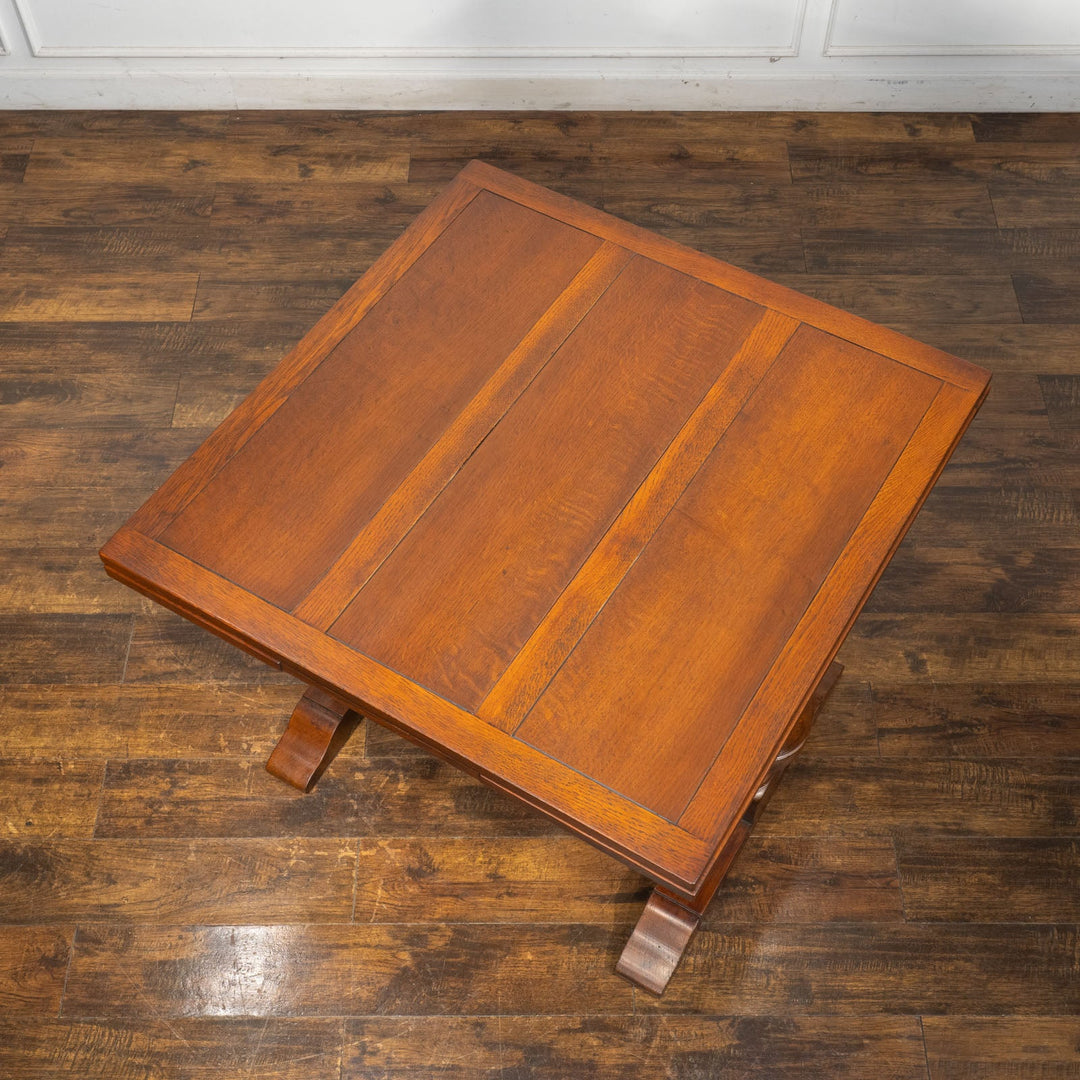 すっきりとしたダブルカップのバルボスレッグが印象的 ドローリーフ 伸長式ダイニングテーブル /25G