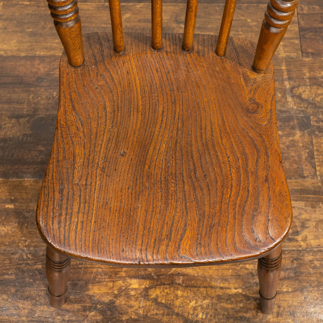 艶やなブラウンの色味が味わい深い カントリースタイル コムバック ウィンザーチェア /25G-1