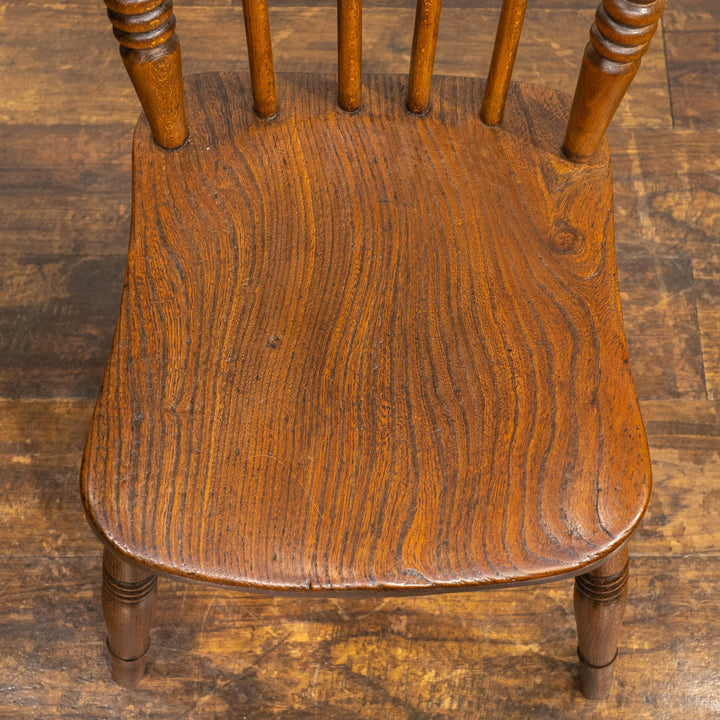 艶やなブラウンの色味が味わい深い カントリースタイル コムバック ウィンザーチェア /25G-1