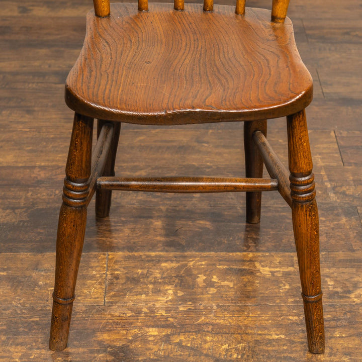 艶やなブラウンの色味が味わい深い カントリースタイル コムバック ウィンザーチェア /25G-1