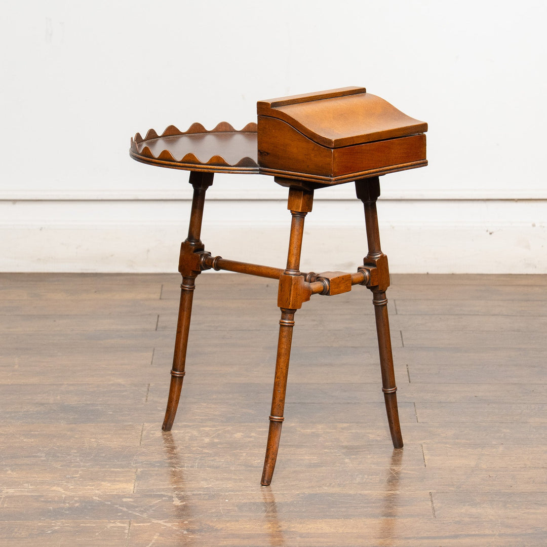 便利な小箱付きのレアな逸品 ヴィクトリアン バトラーズテーブル /25G