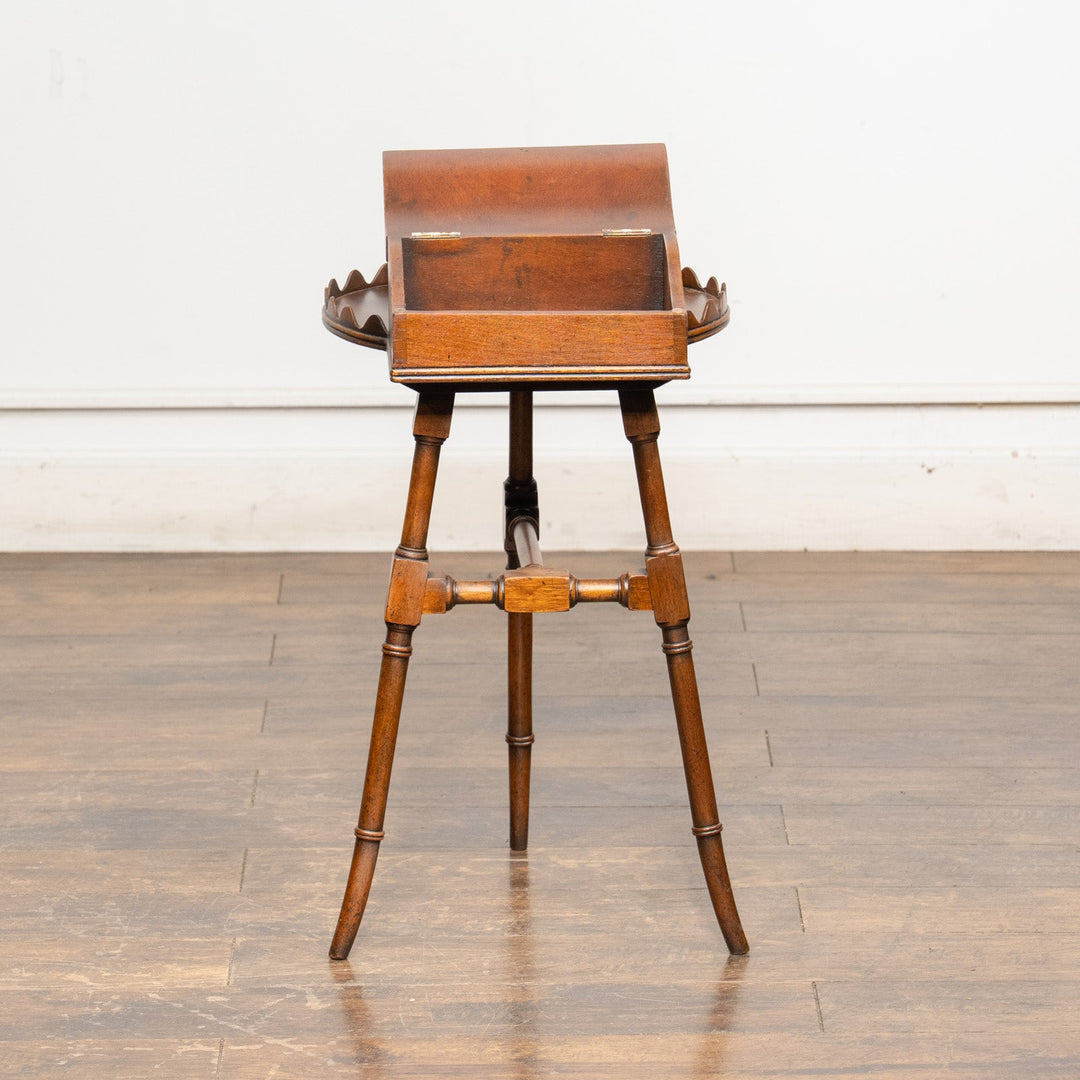 便利な小箱付きのレアな逸品 ヴィクトリアン バトラーズテーブル /25G