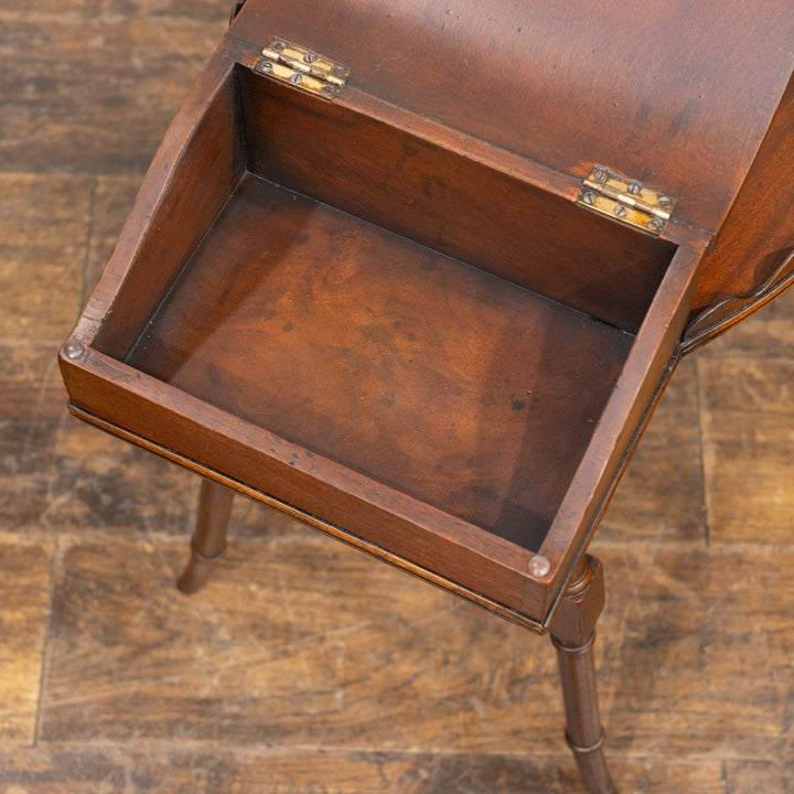 便利な小箱付きのレアな逸品 ヴィクトリアン バトラーズテーブル /25G