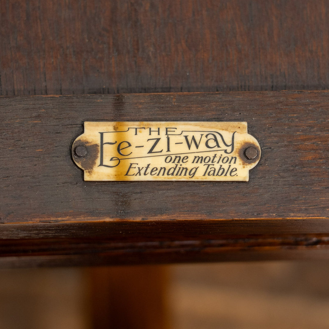 【Ee-zi-way イージーウェイ】中央の折り畳まれた天板が拡張する レアな逸品 サプライズテーブル /25G-A
