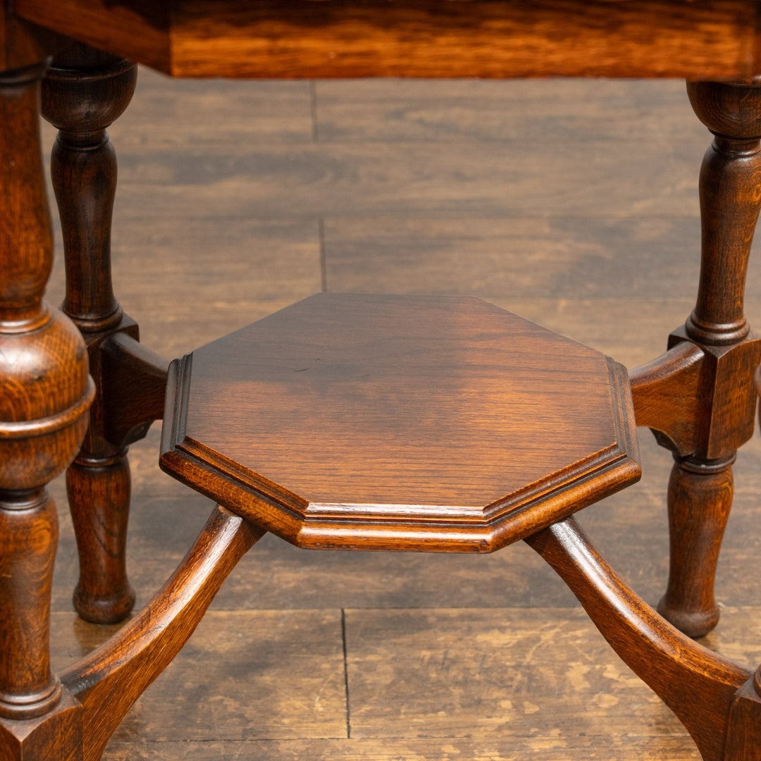 洗練された八角形天板が魅力的 オーク オクタゴン ウィンドウテーブル /25G