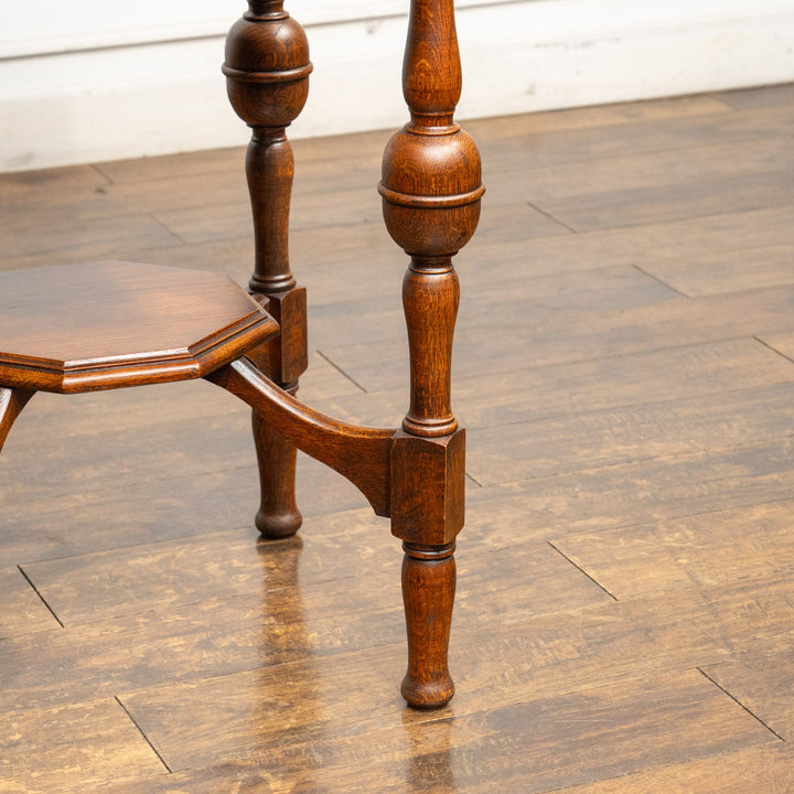 洗練された八角形天板が魅力的 オーク オクタゴン ウィンドウテーブル /25G