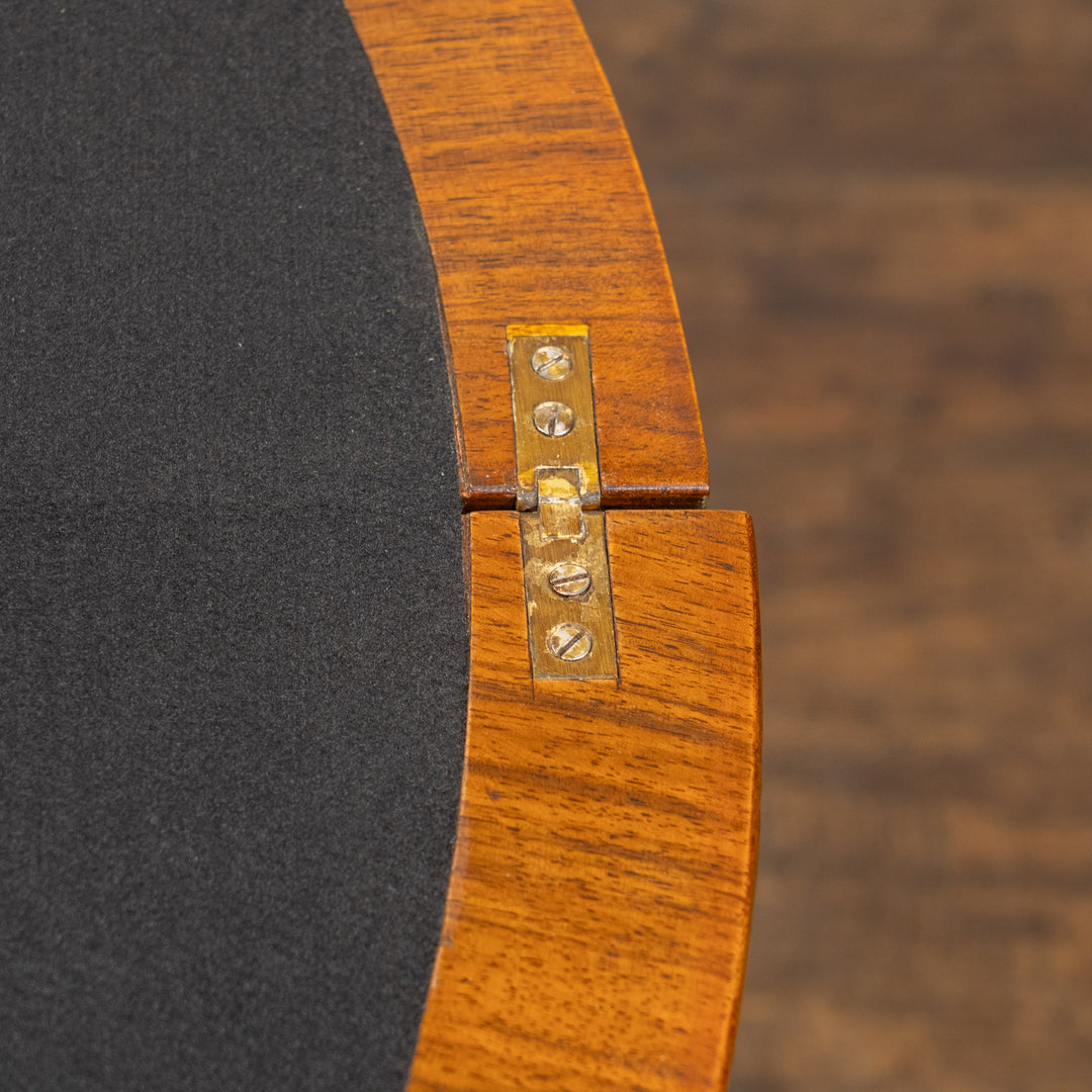 ハーフムーンの美しいシルエット 開くと円形のゲームテーブルになる コンソールテーブル /25G-B