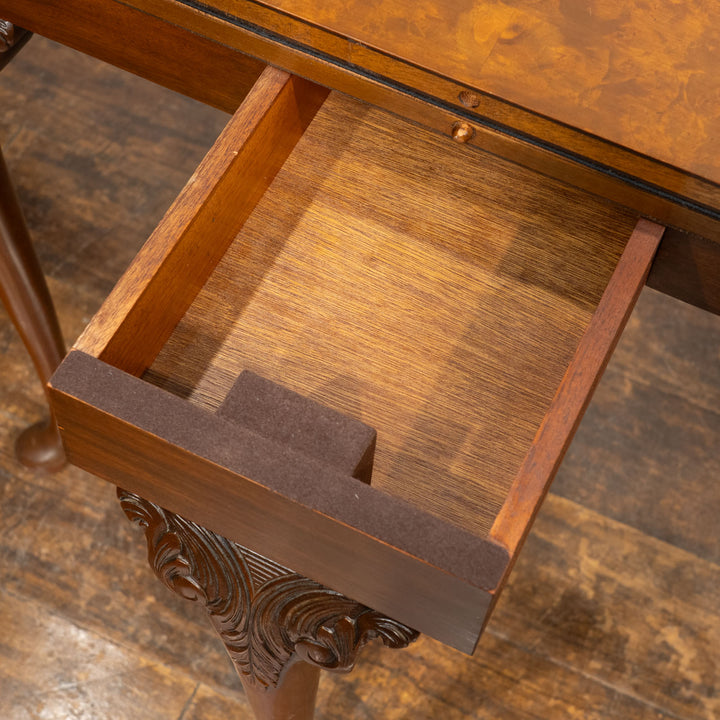 ハーフムーンの美しいシルエット 開くと円形のゲームテーブルになる コンソールテーブル /25G-B