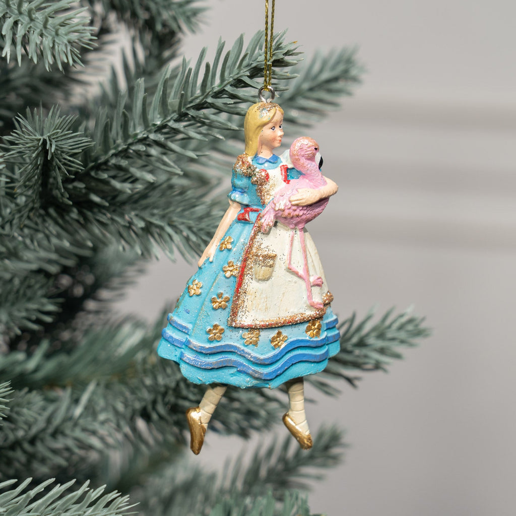 ジセラグラハム　クリスマスオーナメント　4点セット GISELA GRAHAM ジセラグラハム】オーナメント アリス＆フラミンゴ