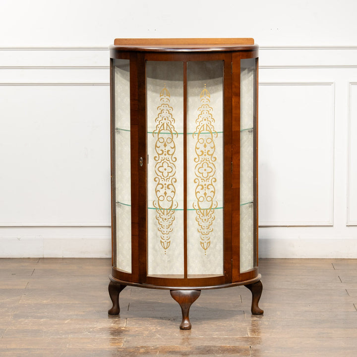 美しく気品漂うハーフムーンスタイル ガラスキャビネット /25G-B