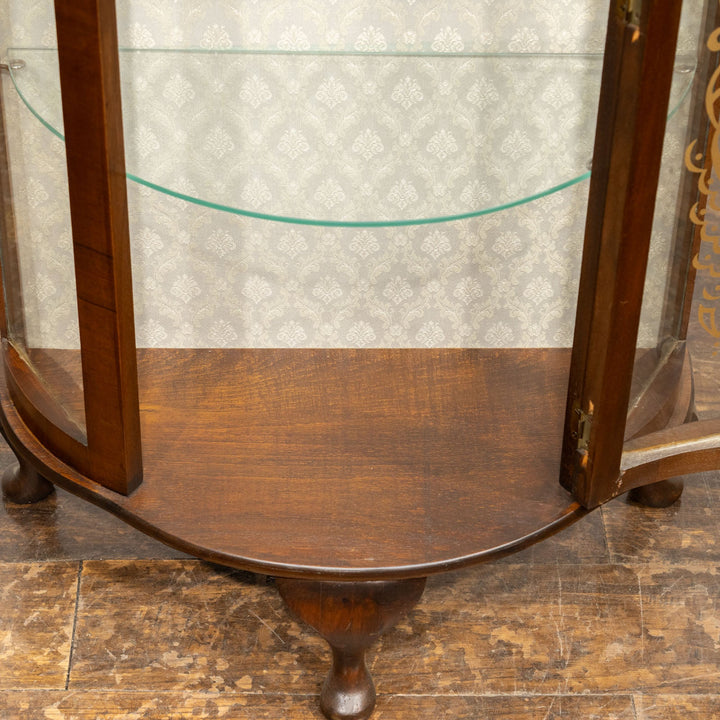 美しく気品漂うハーフムーンスタイル ガラスキャビネット /25G-B