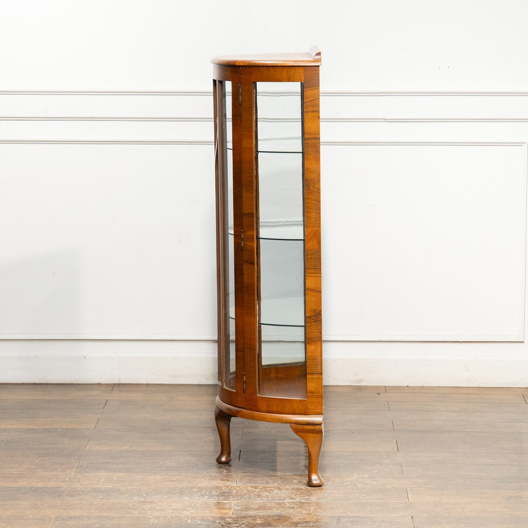 ウォールナット ハーフムーン ディスプレイキャビネット /25G-A