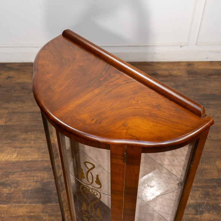 美しく気品漂うハーフムーンスタイル ガラスキャビネット /25G