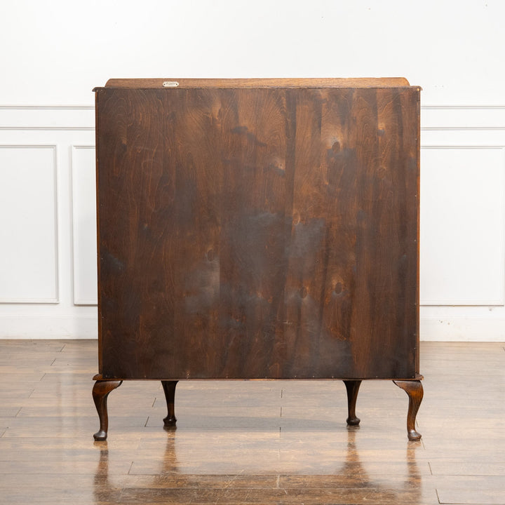 【Rivington リビングトン】鮮やかなプリントの装飾が印象的 ミラーバック ガラスキャビネット /25G