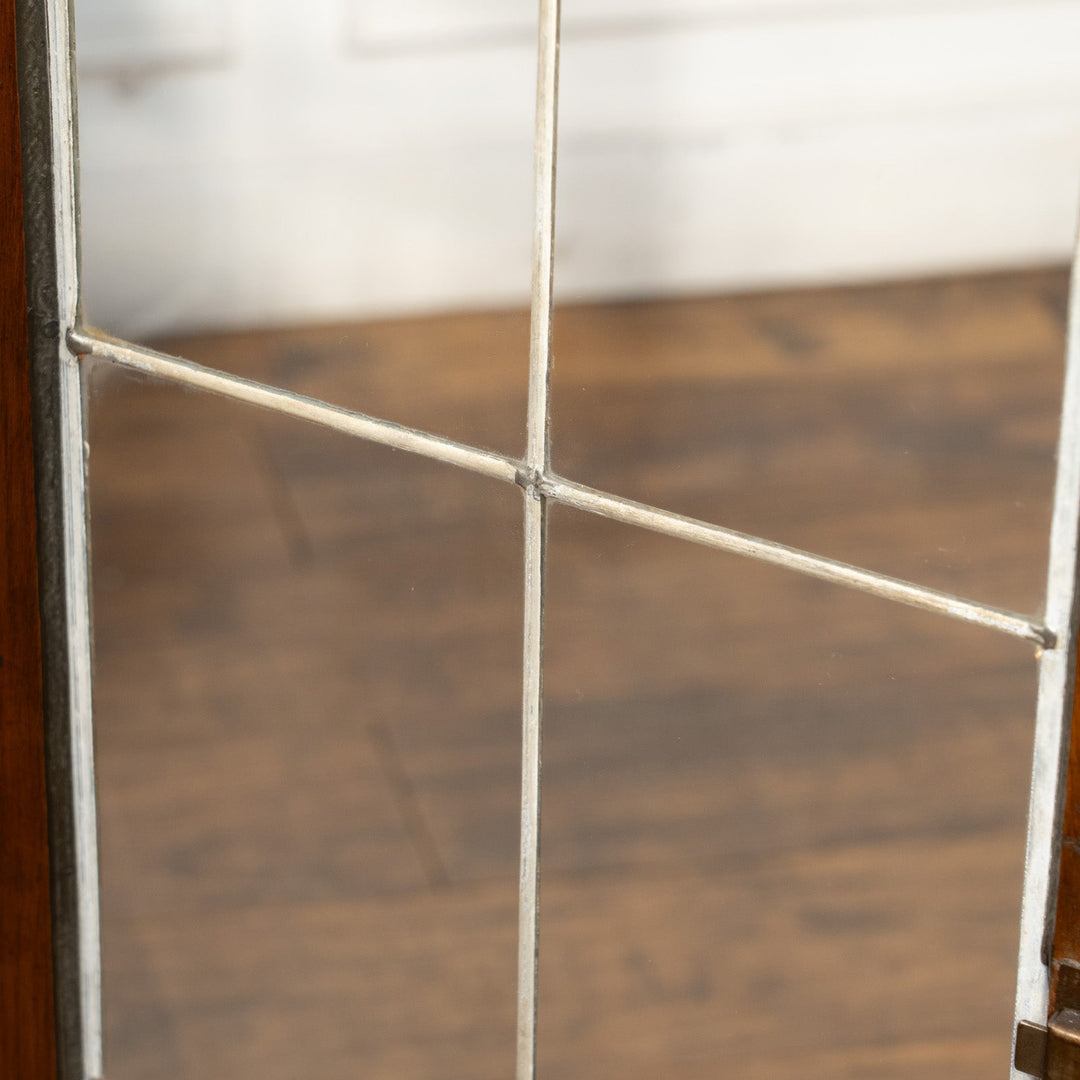 シンプルなフォルムにオーク材の質感が味わい深い ガラス ブックケース /25G