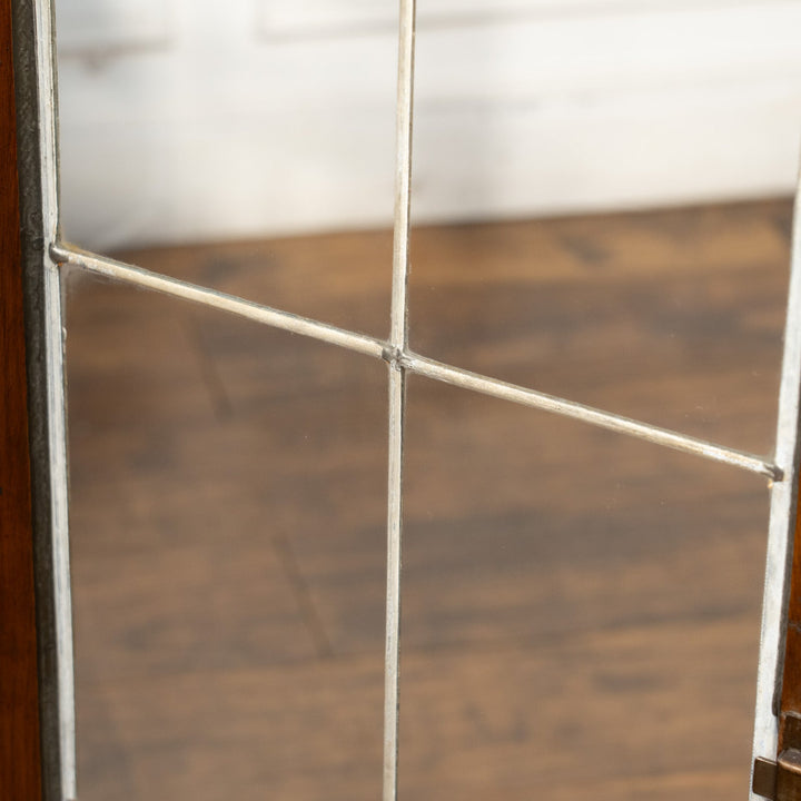 シンプルなフォルムにオーク材の質感が味わい深い ガラス ブックケース /25G