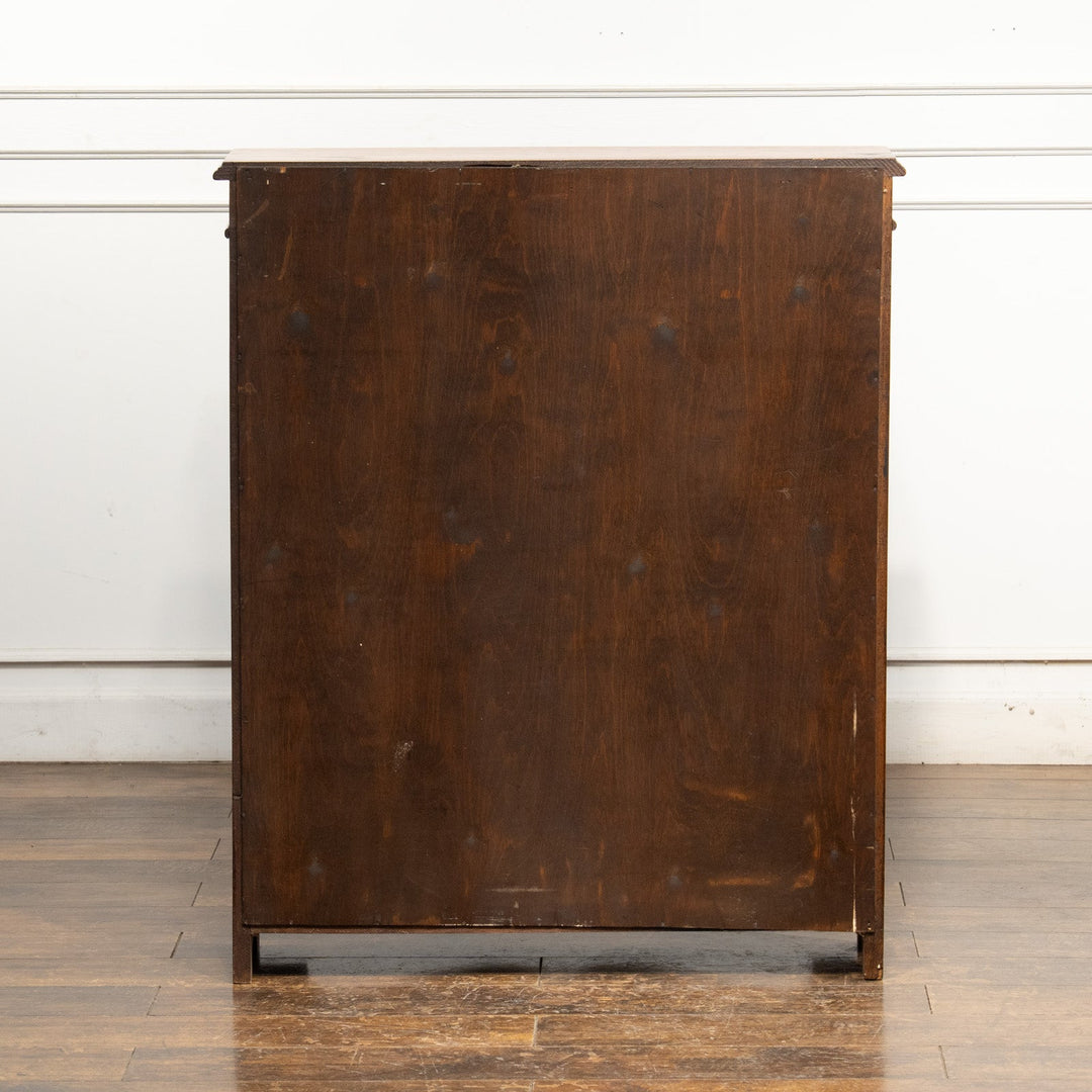 シンプルなフォルムにオーク材の質感が味わい深い ガラス ブックケース /25G