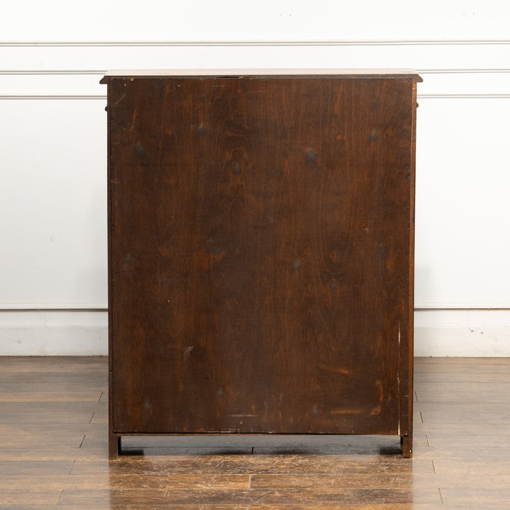 シンプルなフォルムにオーク材の質感が味わい深い ガラス ブックケース /25G