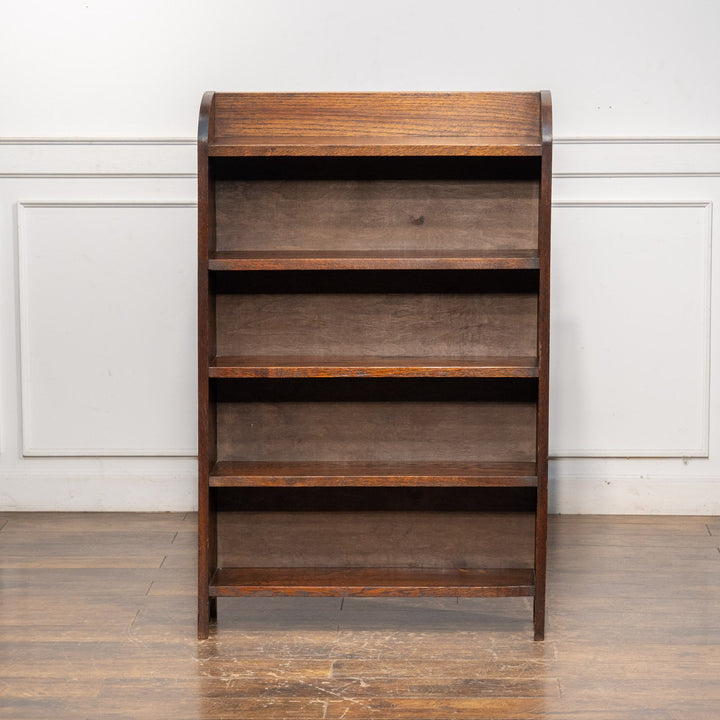 シンプルなフォルムに経年を感じるオーク材の質感が素敵 ブックシェルフ /25G