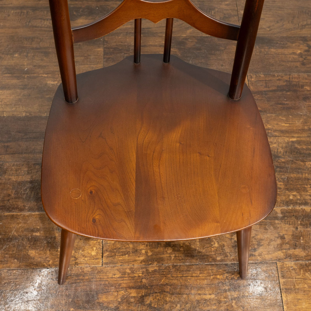 英国【ERCOL アーコール】背中をしっかり支えてくれる ラダーバックチェア No.496 オールドコロニアル /25G-3