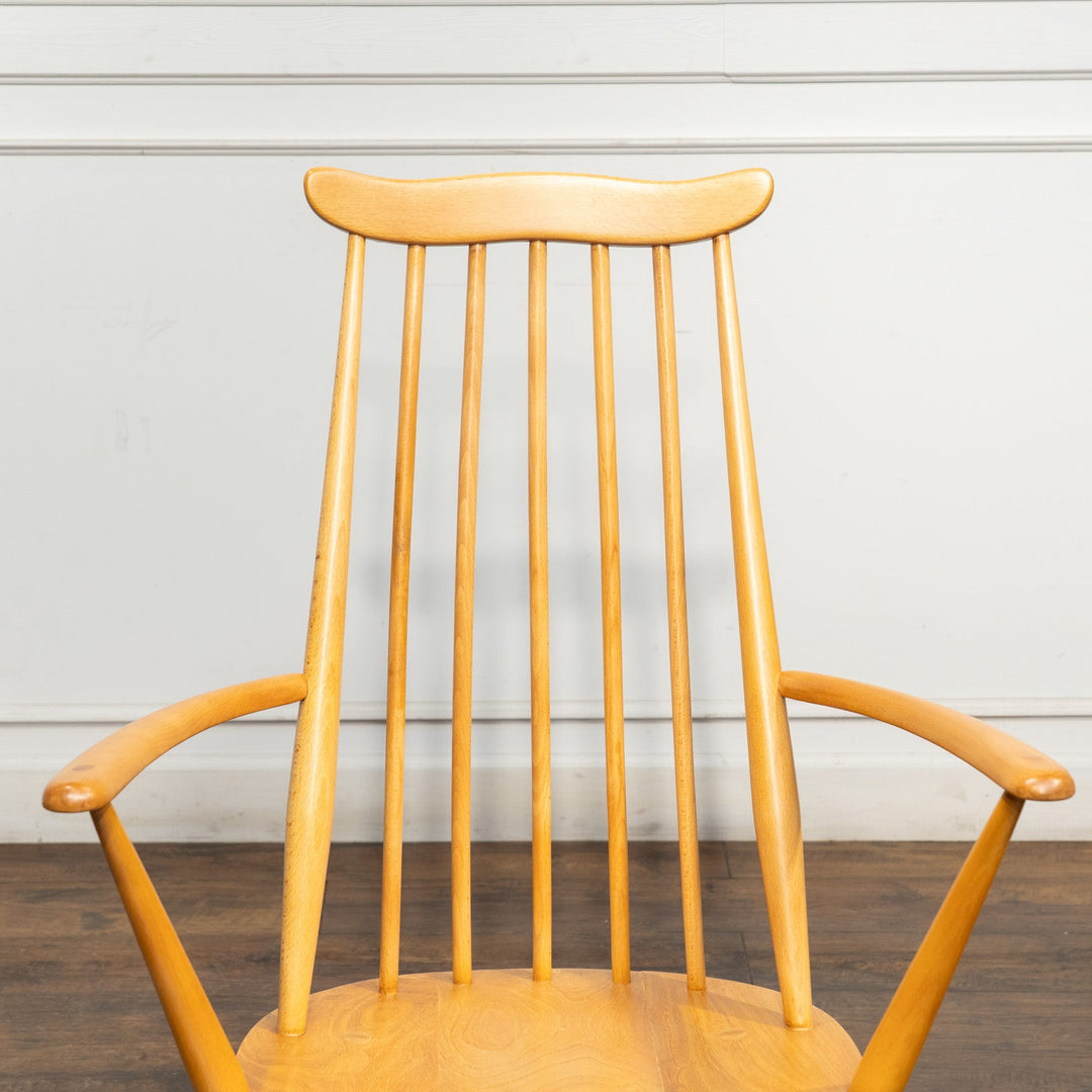 英国【ERCOL アーコール】スラッとしたハイバックが特徴的 ウィンザー ゴールドスミスアームチェア No.369A /25G-B2