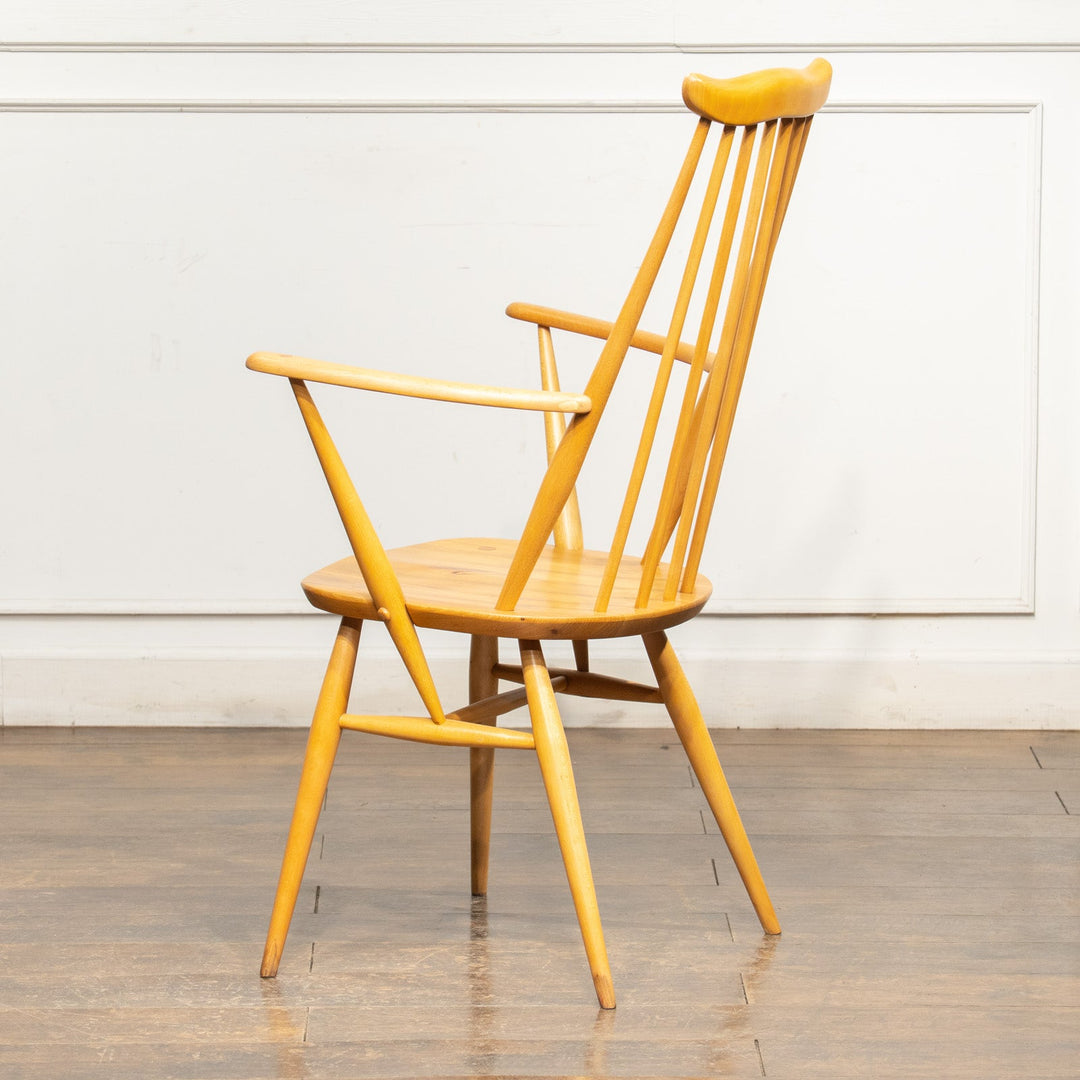 英国【ERCOL アーコール】スラッとしたハイバックが特徴的 ウィンザー ゴールドスミスアームチェア No.369A /25G-B3