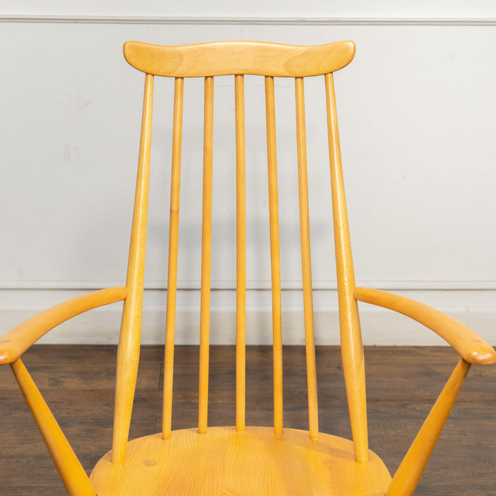 英国【ERCOL アーコール】スラッとしたハイバックが特徴的 ウィンザー ゴールドスミスアームチェア No.369A /25G-B3