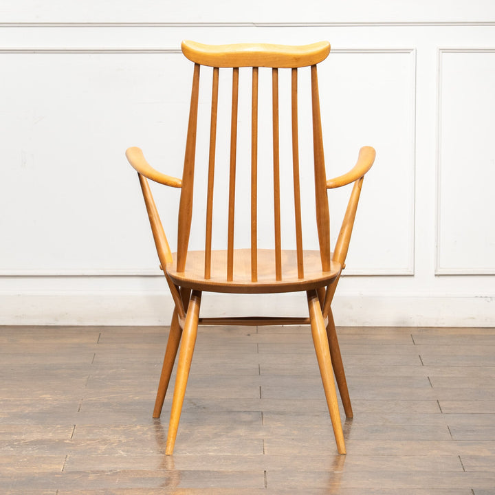 英国【ERCOL アーコール】スラッとしたハイバックが特徴的 ウィンザー ゴールドスミスアームチェア No.369A /25G-B4