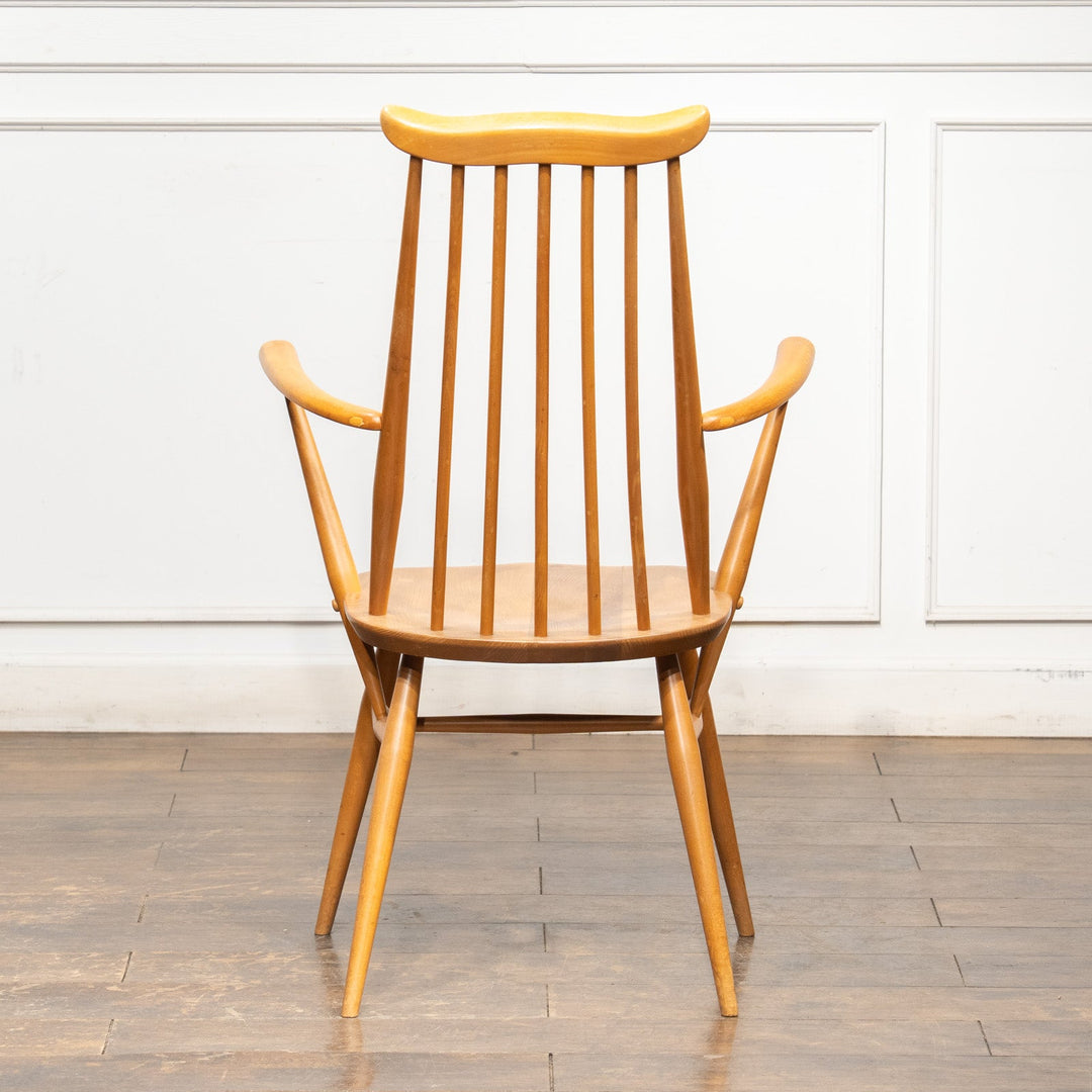 英国【ERCOL アーコール】スラッとしたハイバックが特徴的 ウィンザー ゴールドスミスアームチェア No.369A /25G-B5