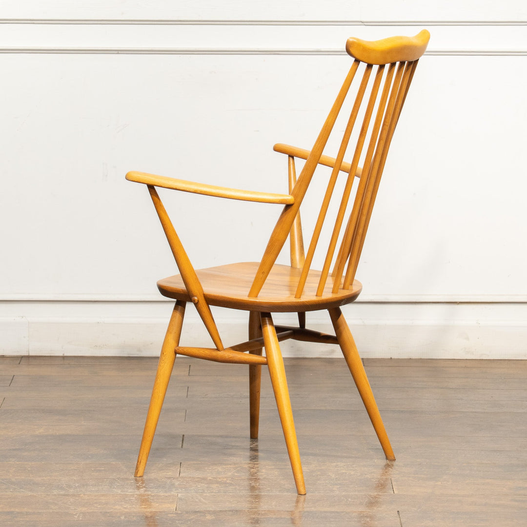 英国【ERCOL アーコール】スラッとしたハイバックが特徴的 ウィンザー ゴールドスミスアームチェア No.369A /25G-B6