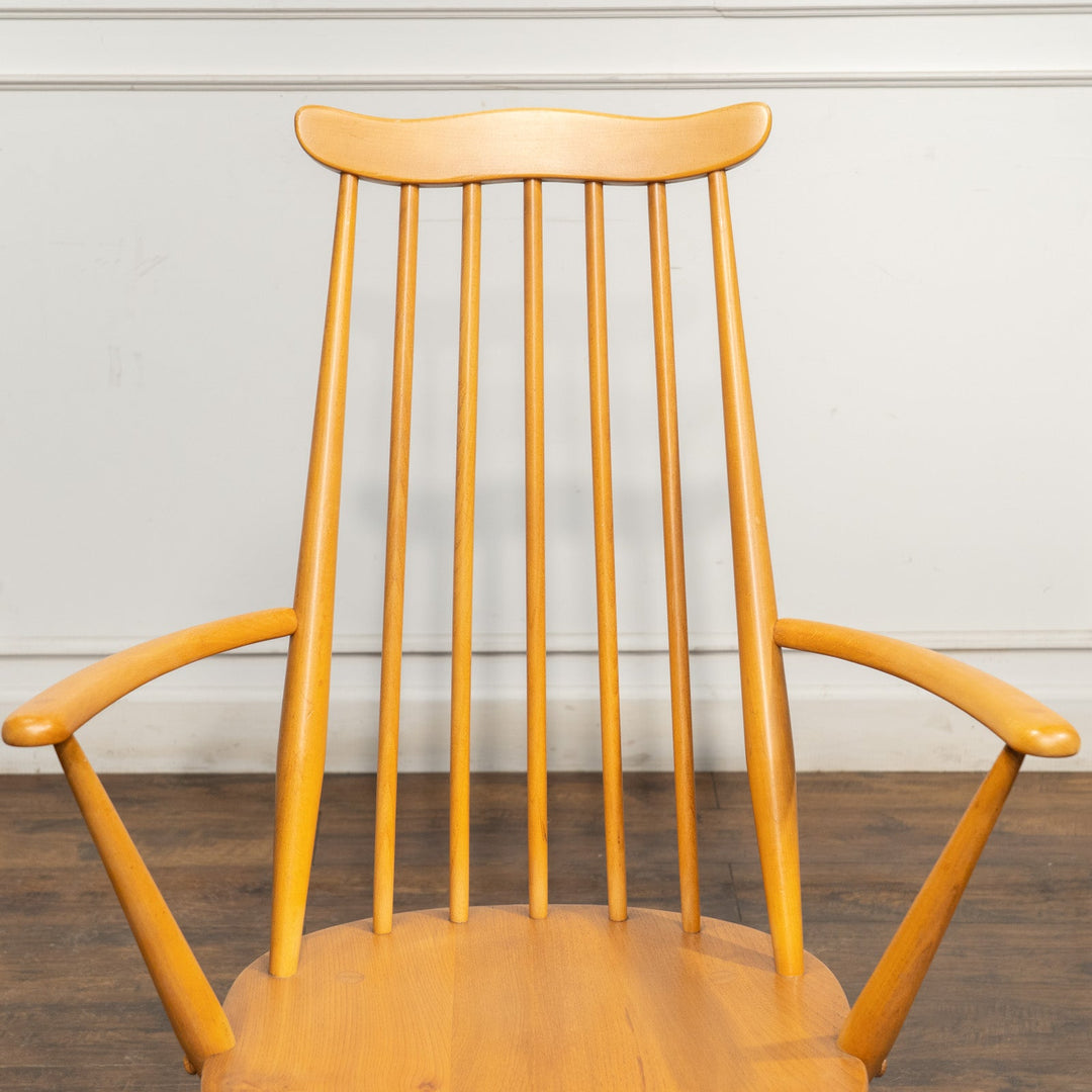 英国【ERCOL アーコール】スラッとしたハイバックが特徴的 ウィンザー ゴールドスミスアームチェア No.369A /25G-B6