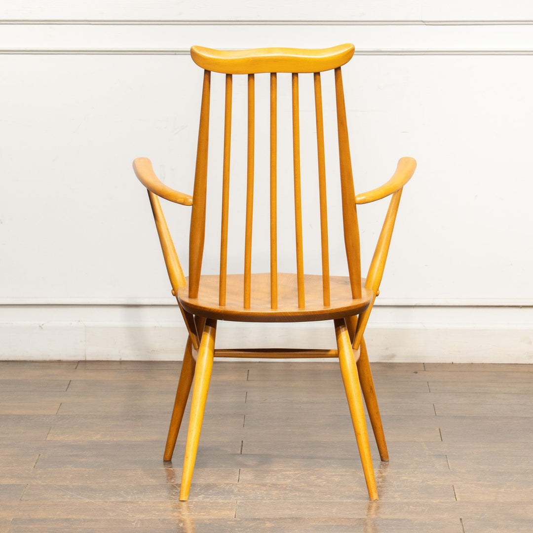 英国【ERCOL アーコール】スラッとしたハイバックが特徴的 ウィンザー ゴールドスミスアームチェア No.369A /25G-B5