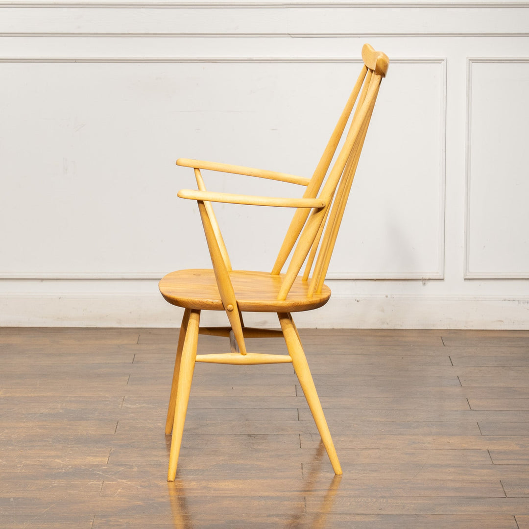 英国【ERCOL アーコール】スラッとしたハイバックが特徴的 ゴールドスミスアームチェア 369A Windsor ウインザー /25GB-10