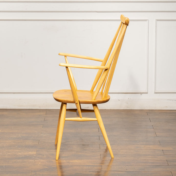 英国【ERCOL アーコール】スラッとしたハイバックが特徴的 ゴールドスミスアームチェア 369A Windsor ウインザー /25GB-10