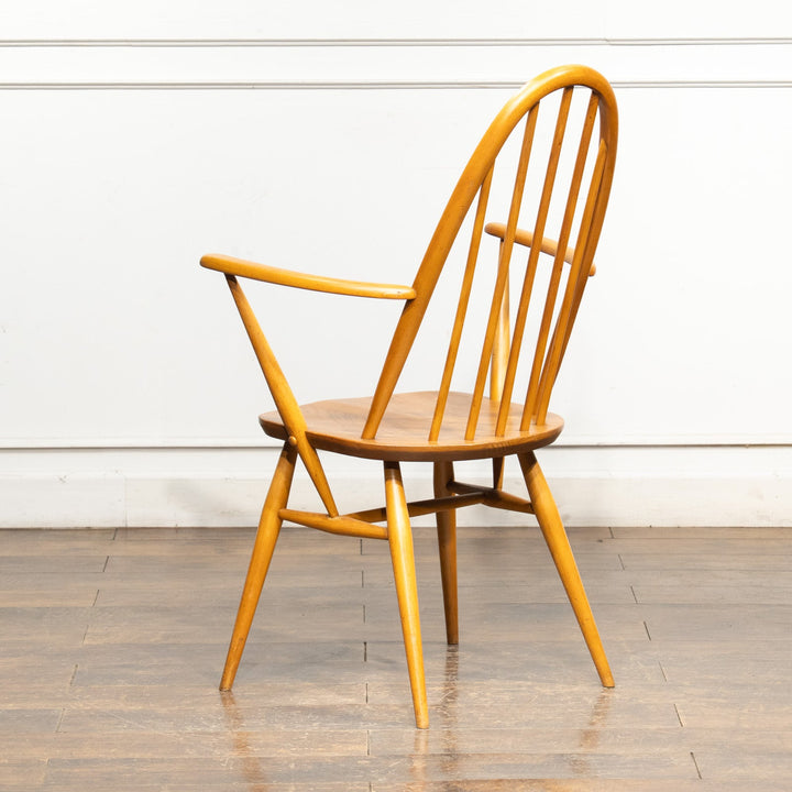 英国【ERCOL アーコール】曲木のボウバック 5本スポーク ウィンザー クエーカーアームチェア No.365A /25G-B1
