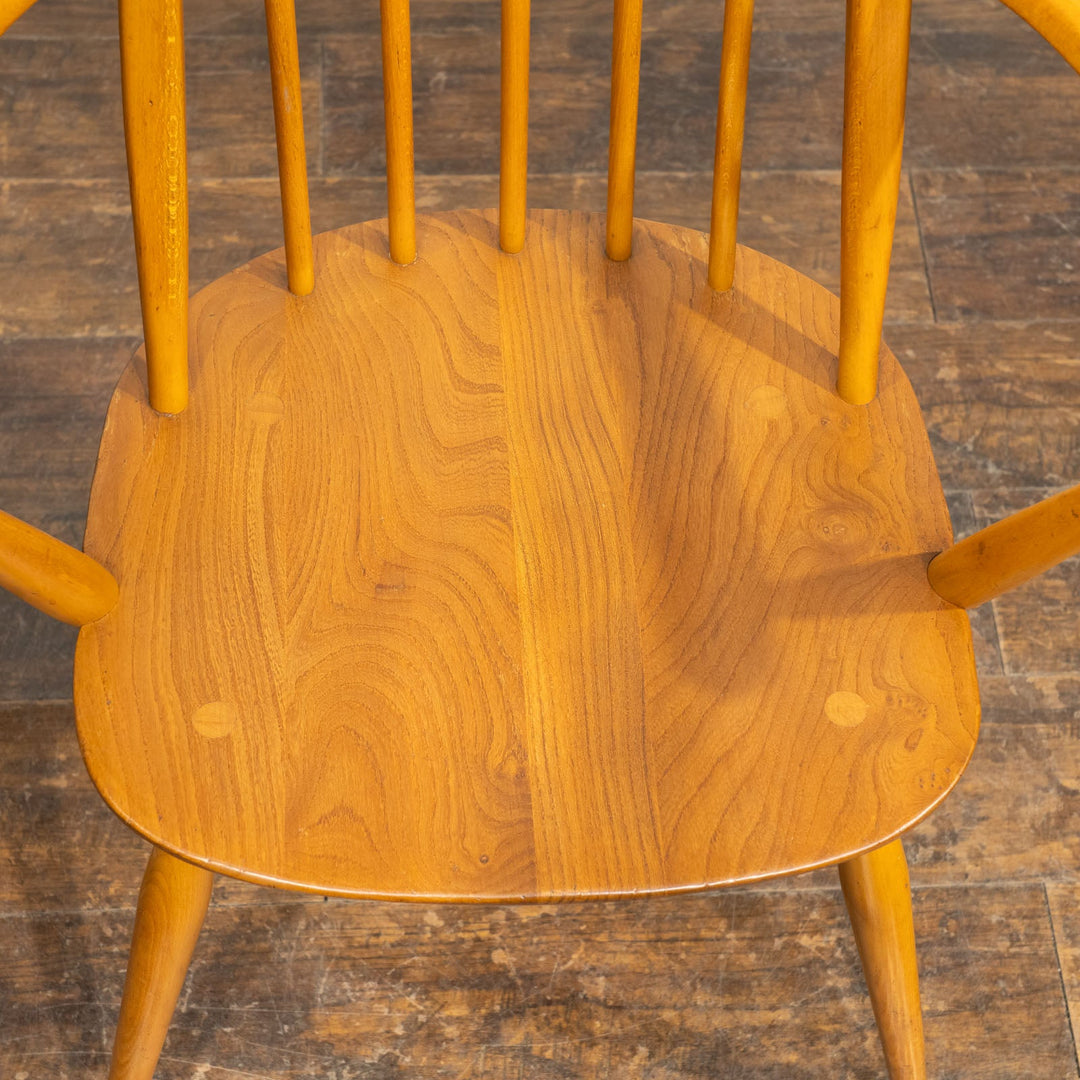 英国【ERCOL アーコール】曲木のボウバック 5本スポーク ウィンザー クエーカーアームチェア No.365A /25G-B1