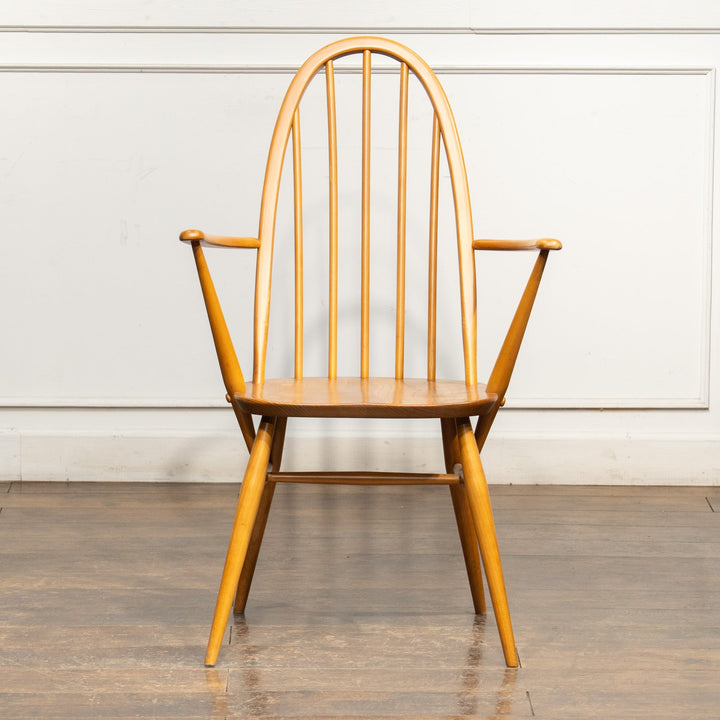 英国【ERCOL アーコール】曲木のボウバック 5本スポーク ウィンザー クエーカーアームチェア No.365A /25G-B4