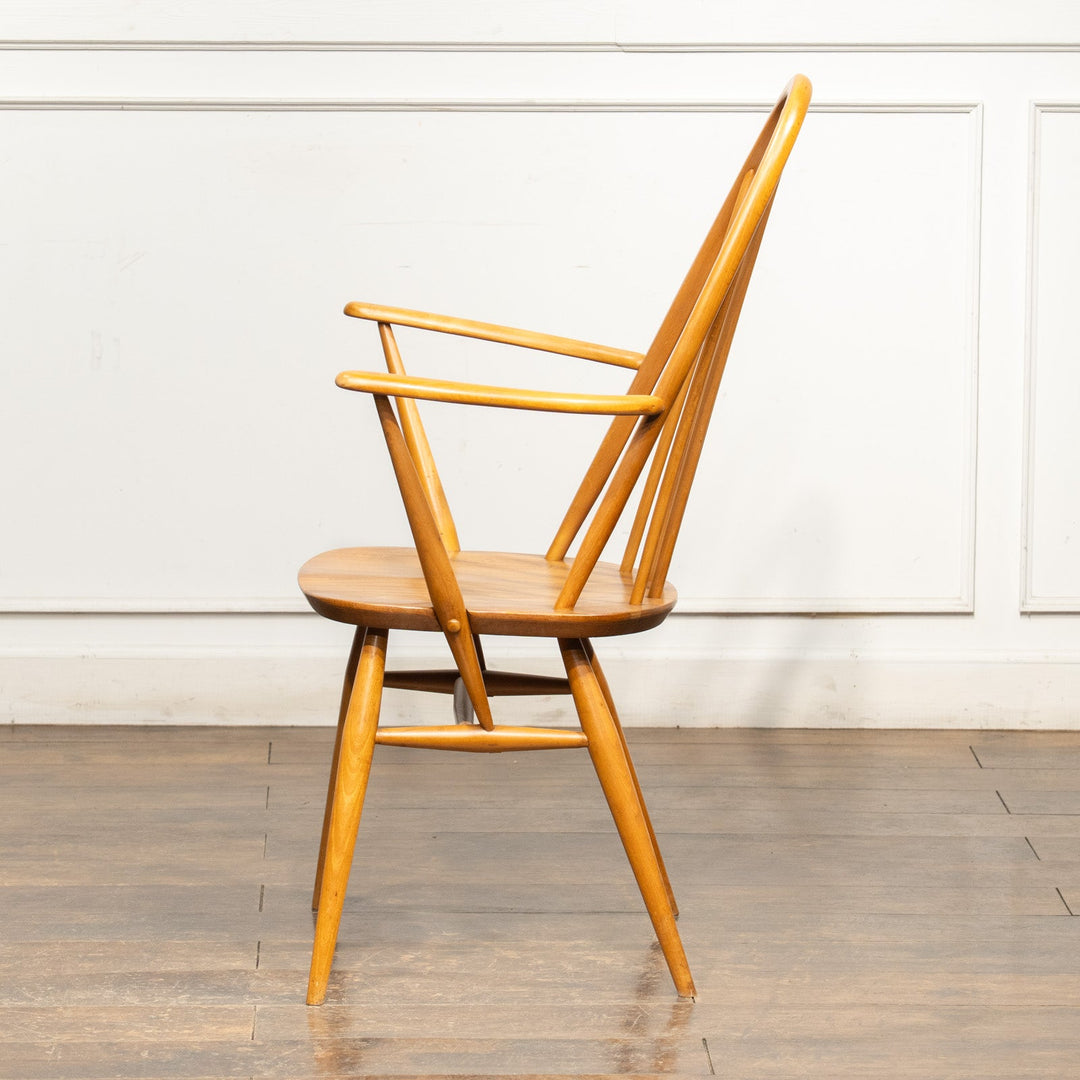 英国【ERCOL アーコール】曲木のボウバック 5本スポーク ウィンザー クエーカーアームチェア No.365A /25G-B4
