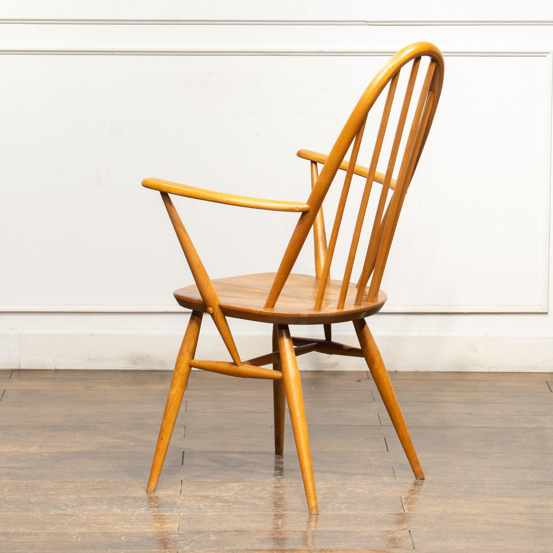 英国【ERCOL アーコール】曲木のボウバック 5本スポーク ウィンザー クエーカーアームチェア No.365A /25G-B4