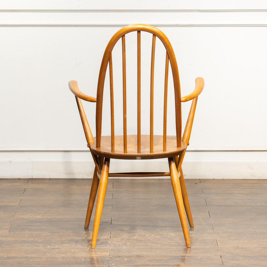 英国【ERCOL アーコール】曲木のボウバック 5本スポーク ウィンザー クエーカーアームチェア No.365A /25G-B4