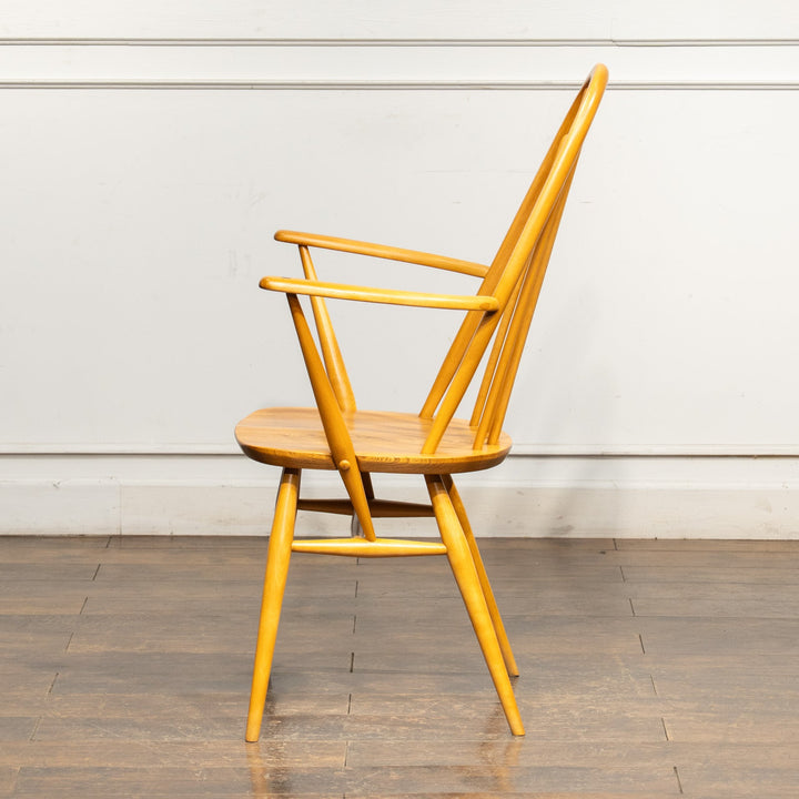 英国【ERCOL アーコール】曲木のボウバック 5本スポーク ウィンザー クエーカーアームチェア No.365A /25G-B5